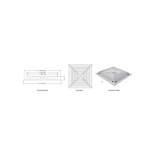 DA Directional Ceiling Diffuser - Image 3